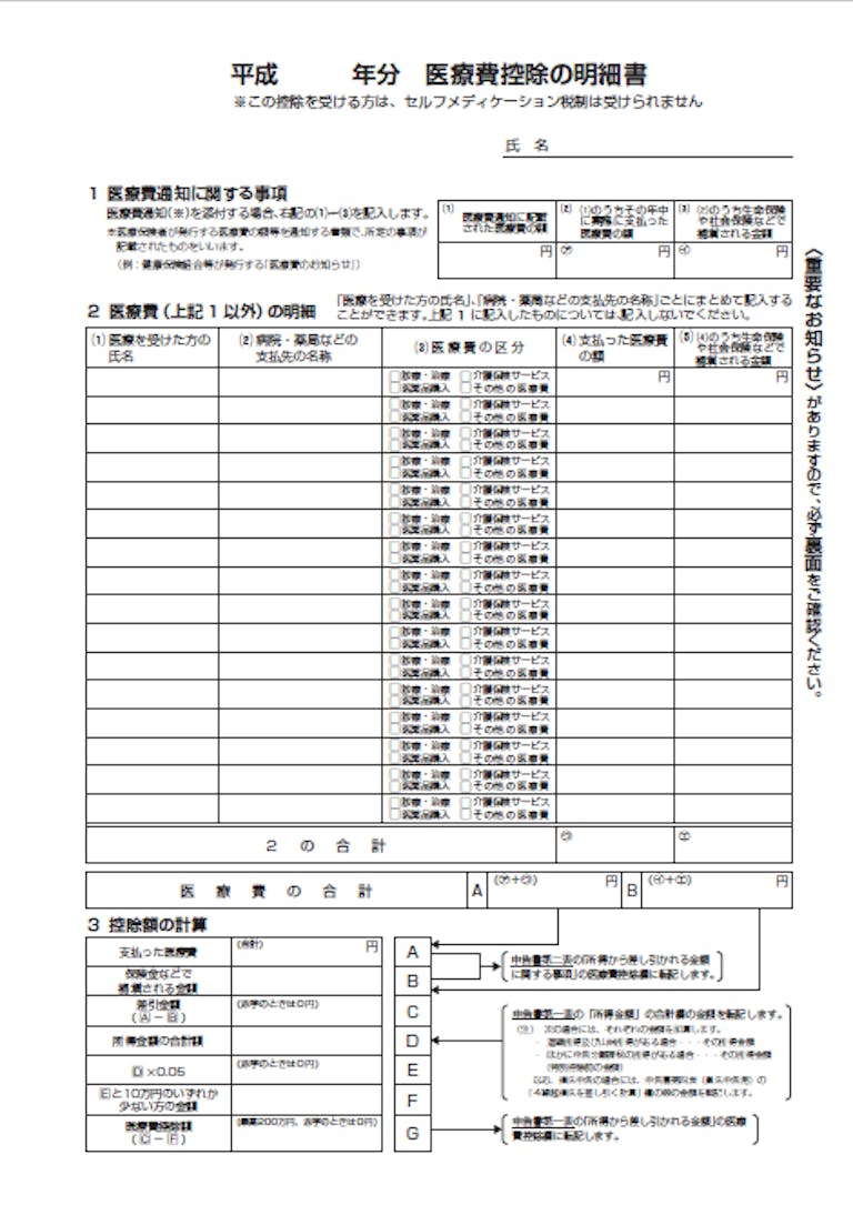 確定申告の医療費控除の明細書の書き方は 医療費控除の申請方法 ミツモア 確定申告の医療費控除の明細書の書き方は 医療費控除の申請方法 ミツモア