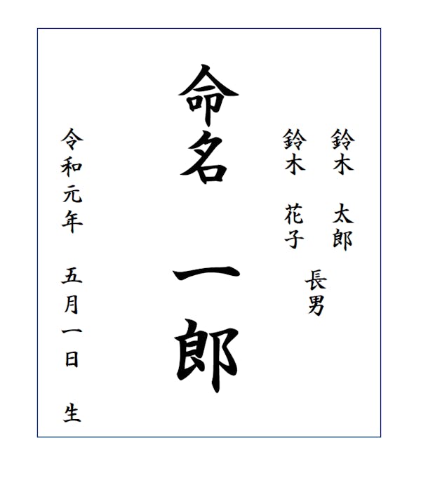 完全版 命名書の書き方 正式 略式の作り方からよくある質問まで ミツモア