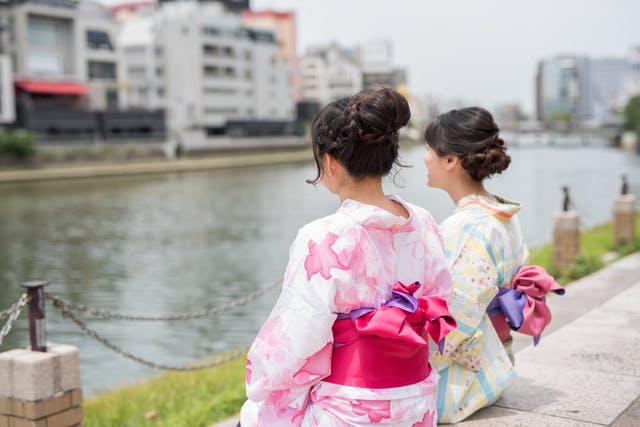 簡単 浴衣の帯の結び方 大人女性の可愛くおしゃれな帯結び ミツモア