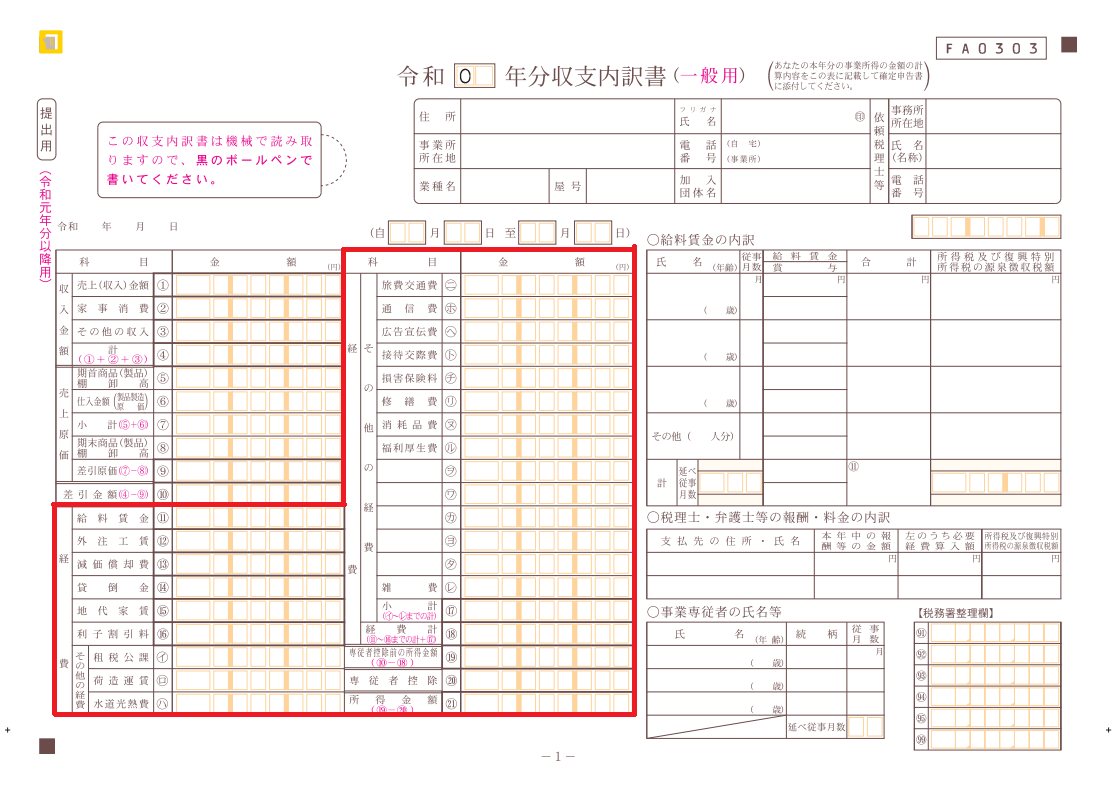 白色申告の収支内訳書とは 書き方や作成方法を詳しく解説 ミツモア