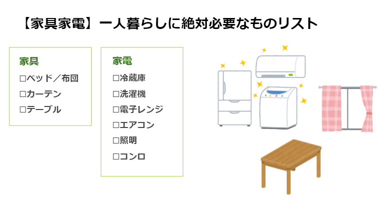 一人暮らしに必要なものは何 必需品からおすすめの購入先まで紹介